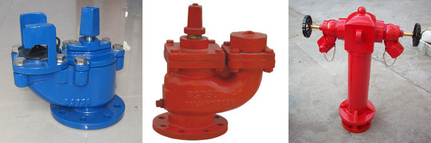 Hidrante de incendios de suelo de hierro fundido bs750